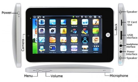 Tablet 7 Ιντσών MID με Wifi Camera και External 3G Function 